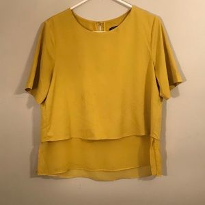 Mustard yellow blouse